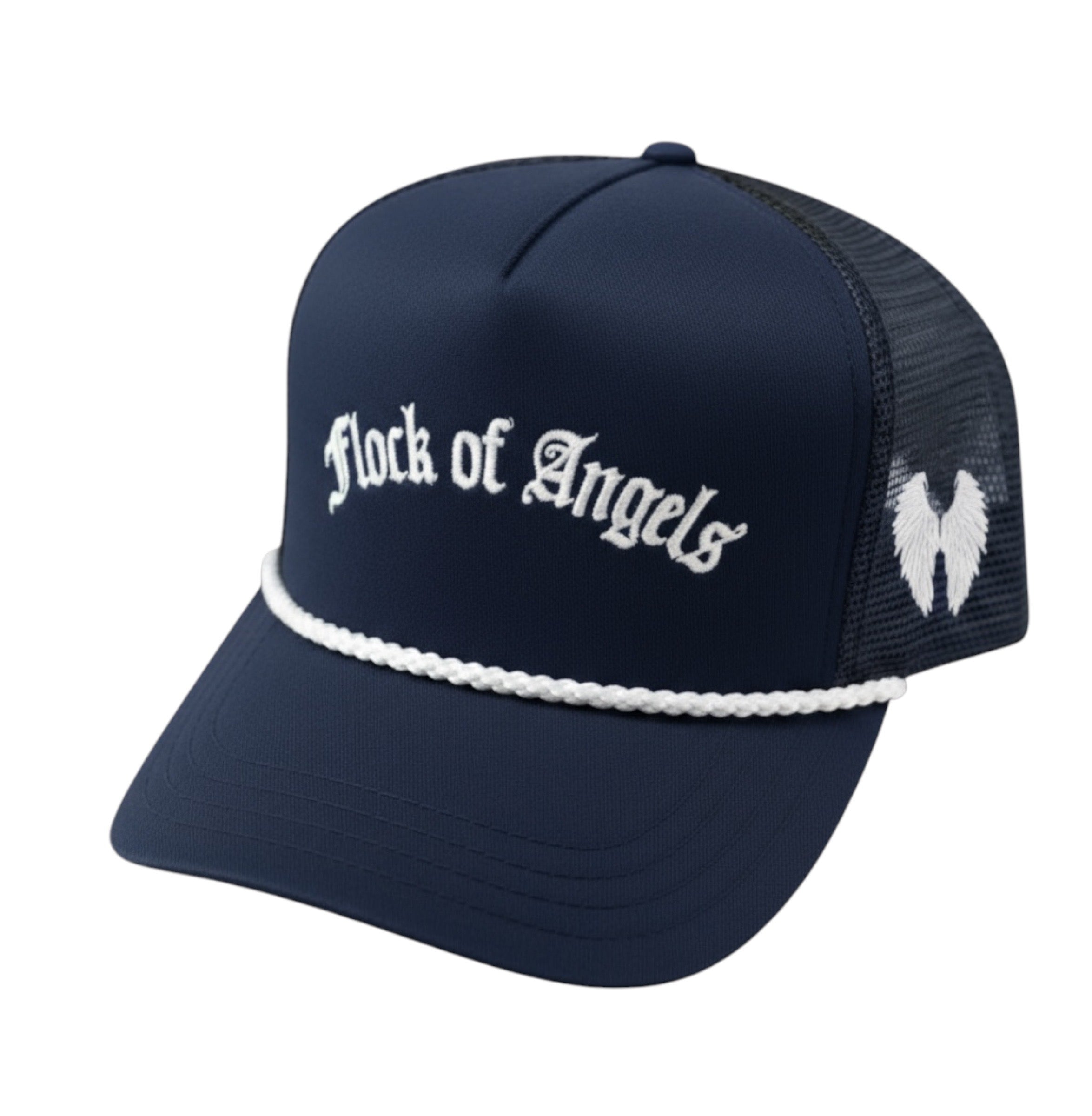 FLOCK OF ANGELS ROPE MESH TRUCKER