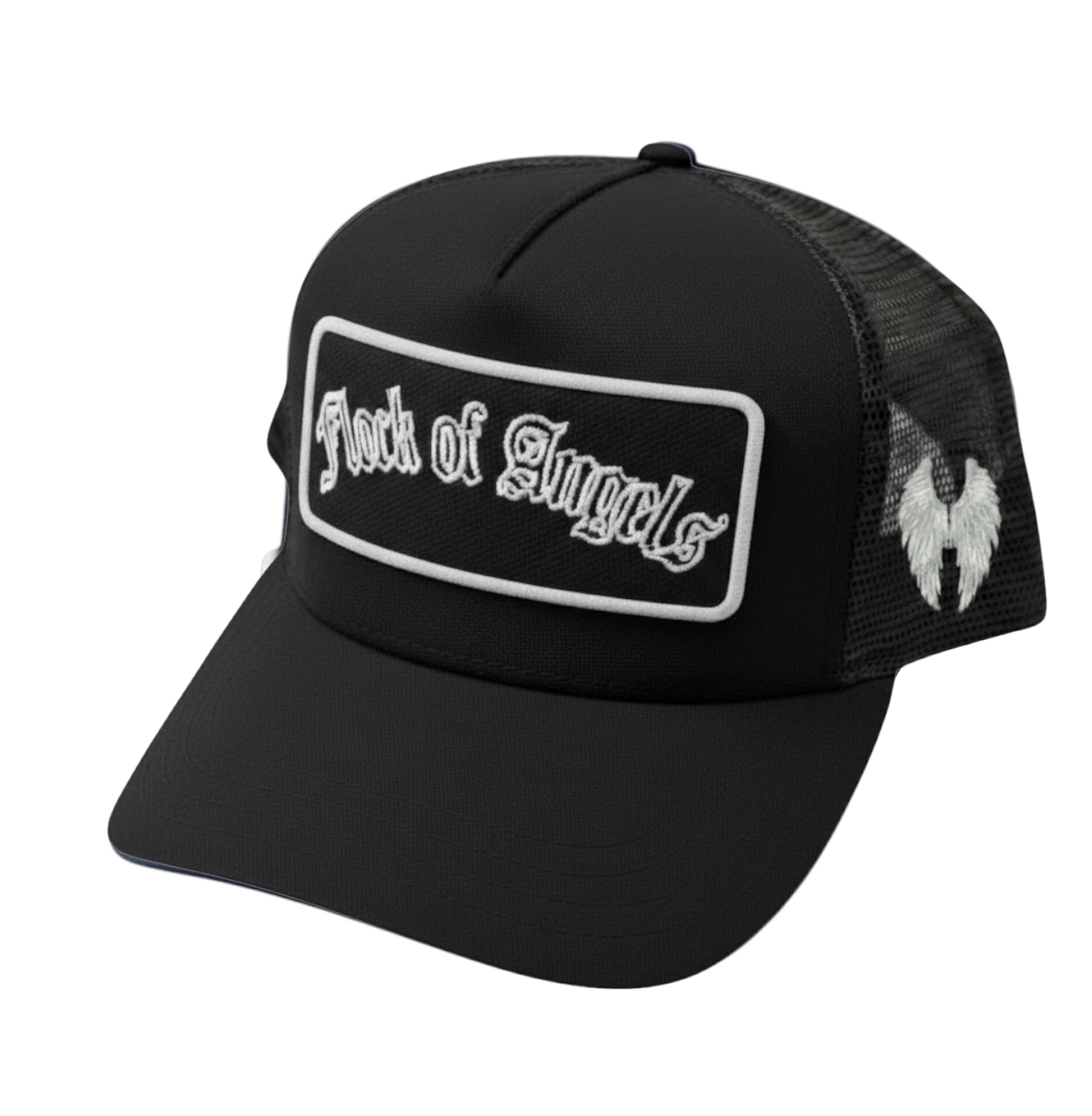 FLOCK OF ANGELS PATCH TRUCKER HAT