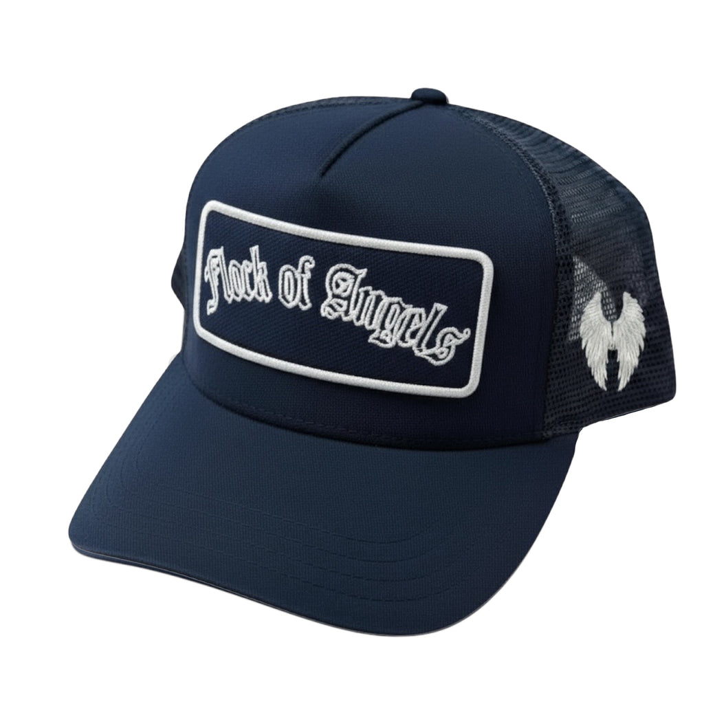 FLOCK OF ANGELS PATCH TRUCKER HAT