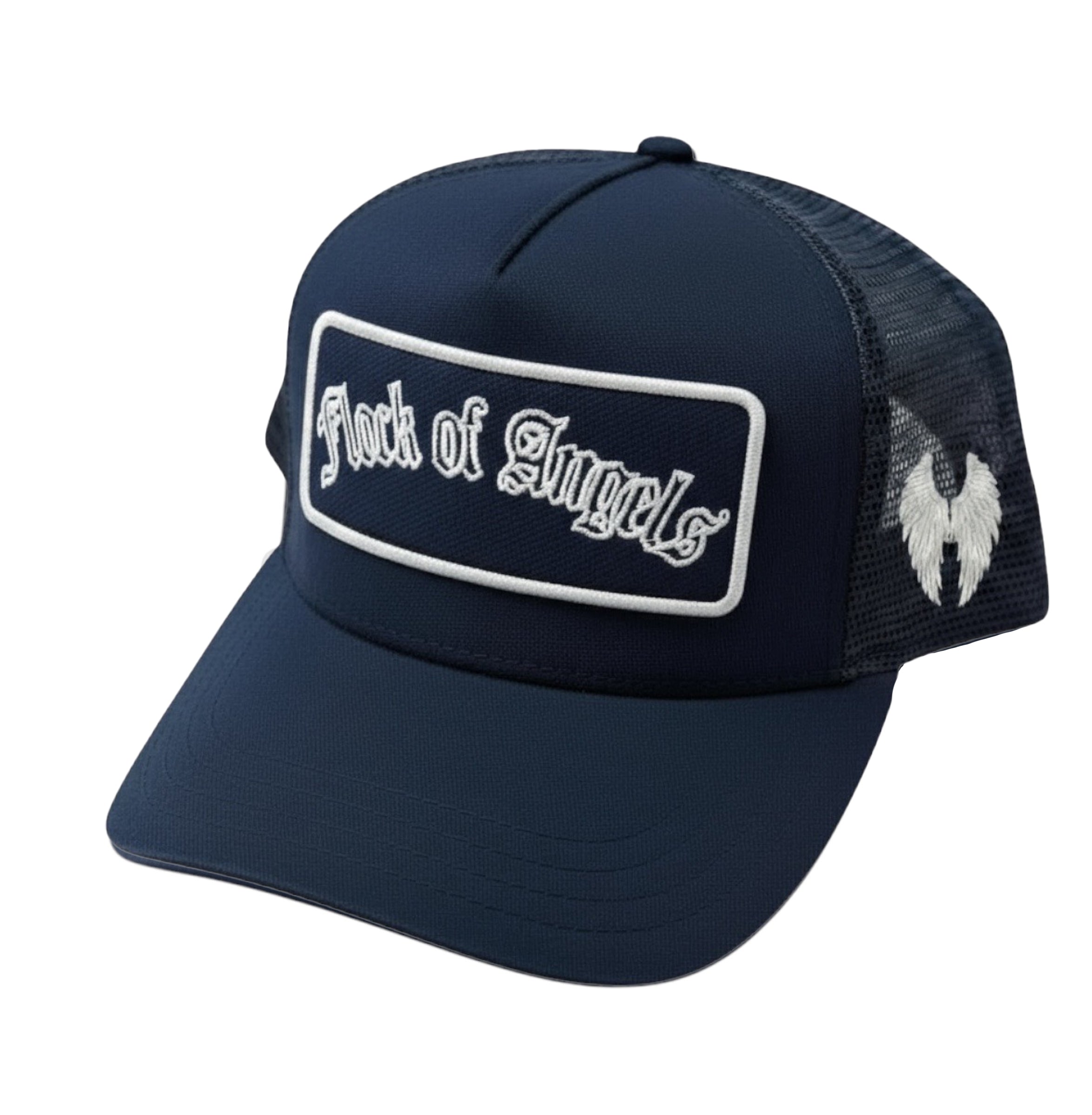 FLOCK OF ANGELS PATCH TRUCKER HAT